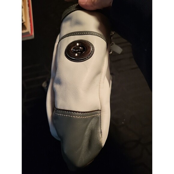 Coach Womens Handbag Satchel Shoulder Purse Grey Leather A1072-F13759  H2 - Picture 5 of 16